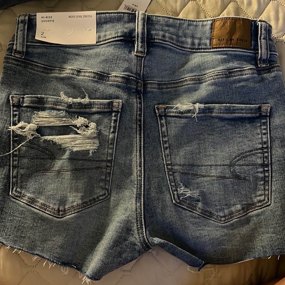 American Eagle high-rise shorties
